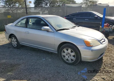 2002 Honda Civic Ex z USA, uszkodzony, nr VIN 1HGEM22942L006260